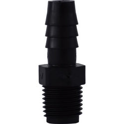 33012B - Polyethylene Adapter 3/8 in Hose Barb to 1/4 in Male Pipe, 125 psi, -65 to 190°F