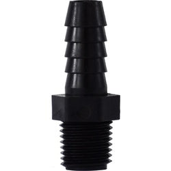 33018P - Polypropylene Adapter - 1/2 in Hose Barbed x 3/4 in MIP, 125 psi Maximum Pressure