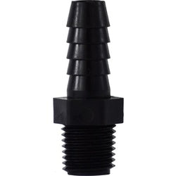33020P - 5/8 in Barbed to 1/2 in MIP Polypropylene Adapter, 125 psi