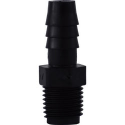 33021B - Polyethylene Adapter - 5/8-in Hose Barb to 3/4-in MIP, Max 125 psi, -65 to 190°F