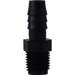 33026B - 3/8 in Hose Barbed x 3/4 in MIP Polyethylene Adapter, Max 125 psi