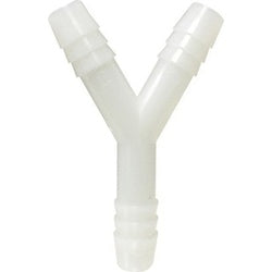 33301W - Nylon Wye Connector with Three 3/8 in Hose Barbed Connections