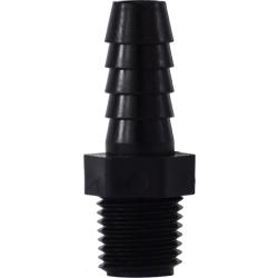 33306P - Durable Polypropylene Adapter 3/4 in Hose Barbed x 3/8 in MIP Connection