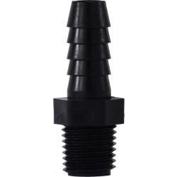 33307P - 1 in Hose Barbed x 1/2 in MIP Polypropylene Adapter, 125 psi, -40 to 200°F