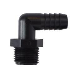 33331P - 3/4 in Hose Barb to 1-1/2 in MIP 90° Elbow Fitting, Polypropylene, 125 psi