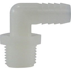33352W - 90-Degree Nylon Elbow Fitting - 1/4 in Barbed to 3/4 in MIP Connection