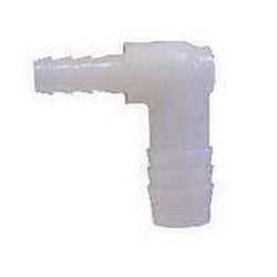 33375W - Nylon 90° Reducing Union Elbow Fitting - 1/2 in x 3/8 in Barbed Connections