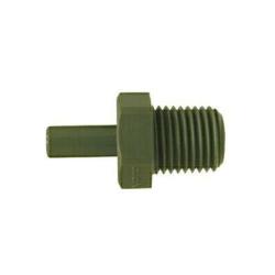 33385B - 1/2 in x 3/4 in Polyethylene 90-Degree Elbow Fitting, 1-1/8 in Hex, 125 psi