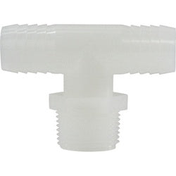 33453W - Nylon Branch Tee 1/2-in x 1/2-in x 1/4-in with Barbed and MIP Connections