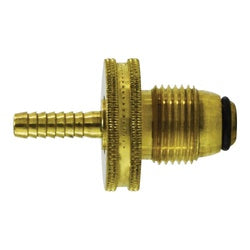 34065 - Brass Soft Nose Adapter 0.88 in Male POL x 1/4 in Hose Barbed