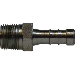 34215SS - 1/2 in Hose Barbed to 1/4 in MIP Adapter, 304 Stainless Steel