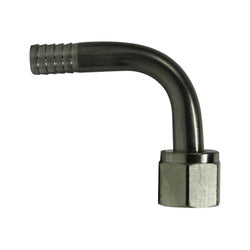 34529 - Stainless Steel 90-Degree Swivel Elbow, 3/8 in Hose Barbed x 3/8 in Female 45-Degree Flared