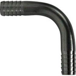 34553T - 90-Degree Stainless Steel Thinwall Elbow - 1/2 in Hose Barbed x 1/2 in Hose Barbed