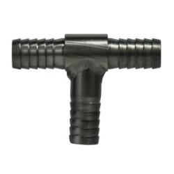 34561 - Stainless Steel Hose Barb Tee Fitting - 1/8 in x 1/8 in x 1/8 in, 150 psi Max Pressure