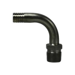 34612 - Stainless Steel Elbow Fitting 3/8 in Hose Barbed x 3/8 in MNPTF