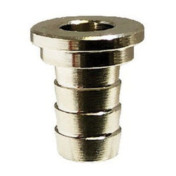 34712 - Brass Tailpiece with 1/4 in Barbed and 5/16 in Swivel Connections, Nickel-Plated Finish