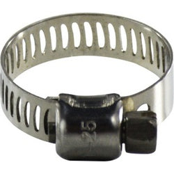 350004 - Stainless Steel Miniature Worm Gear Clamp 5/16 in x 7/32 in, Bolt Size 1/4 in, 6 mm Thickness