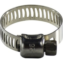 350012 - Stainless Steel Miniature Worm Gear Clamp, 9/16 in to 1-1/4 in Diameter, 1/4 in Bolt Size