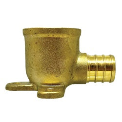 35096 - 90-Degree Drop Ear Elbow, 3/4 in PEX x 3/4 in FIP, Lead-Free Brass