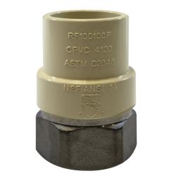 35406SS - 1-1/4 in CPVC to 1-1/4 in Female IPS Stainless Steel Adapter