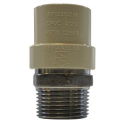35415SS - 1 in CPVC x 1 in Male IPS Stainless Steel Adapter