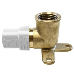 35420LF - 1/2 in CPVC x 1/2 in FPT Lead-Free Brass Drop Ear Elbow Fitting