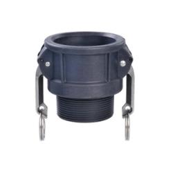 35924 - 1-1/2 in Type B Polypropylene Cam and Groove Coupler with 1-1/2 in MNPT Connection