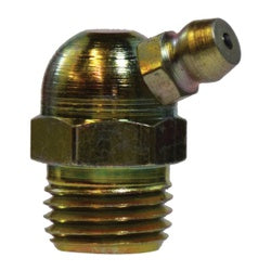 36132 - 1/4-18 MNPTF Steel Ball Check Valve, 65° Angle, 0.56 in Hex, 0.34 in OAL