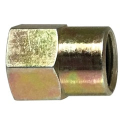 36340 - 1/4-28 x 1/8-27 Steel Adapter, 0.65 in OAL, 1/2 in Hex, 8000 psi