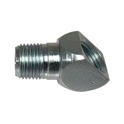 36360 - 1/4-28 & 1/8-27 Thread Zinc-Plated 45° Carbon Steel Elbow Adapter, 0.81 in, 8000 psi