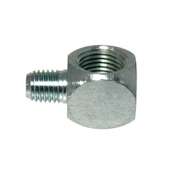 36374 - 90-Degree Short Elbow Fitting, 1/8 Inch Connections, Zinc-Plated Steel, 1 in Length, 1/2 in Height