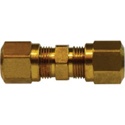 38018 - Brass Air Brake Union, 3/16 in Tube OD x 3/16 in Tube OD, 150 psi