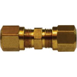 38021 - Brass Union Fitting - 1/2 in x 1/2 in for SAE J844 NT Nylon Tubing