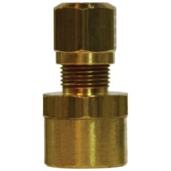 38067 - Brass Adapter for 5/8 in OD x 3/8 in FNPTF, 150 psi, -40 to 200°F