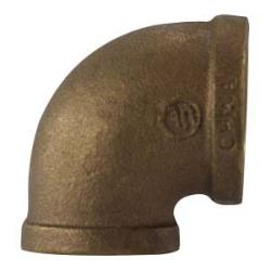 80105-1606 - Bronze 90° Reducing Elbow, 1 in x 3/8 in Female Pipe Threads