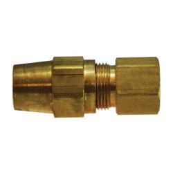 38208 - 3/8 in Tube OD x 3/8 in FNPTF Brass Adapter, 150 psi, -40 to 200°F Temperature Range