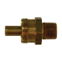 38325 - 3/8 in Hose x 3/8 in MPT Brass Adapter Body, 125 psi, -400°F to 1200°F