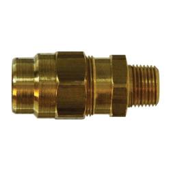 38336 - Brass Adapter 1/2 in Hose to 3/8 in Male Pipe Connection