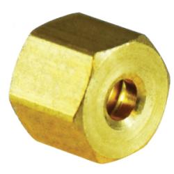 38732 - 5/32 in Brass Nut for SAE J844 Nylon Tubing, 150 psi Rating