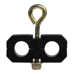 39410 - 1/2 in Diameter Plastic 2-Hose Holder by MIDLAND INDUSTRIES