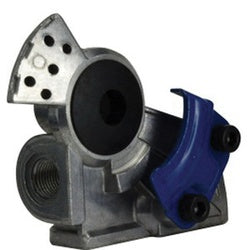 39512 - Aluminum Angle Service Gladhand with 11/32 in Mounting Hole and Rubber Seal