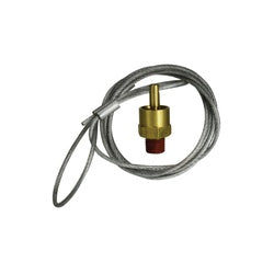 39596 - 4 ft Nylon Cable Air Tank Drain Pull Valve, 1/4 in MPT Brass Construction