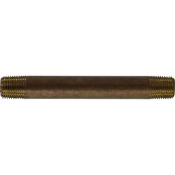 40002 - 1/8 in x 1/8 in Lead-Free Red Brass Seamless Pipe Nipple, 1-1/2 in Long