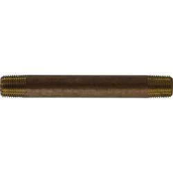 40005 - 1/8 in MPT x 1/8 in MPT Lead-Free Red Brass Seamless Pipe Nipple, 3 in Long