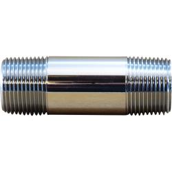 41030 - 1/4 in MPT x 1/4 in MPT Brass Nipple Fitting, 6 in Length