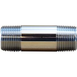 41040 - 3/8 in x 3/8 in Lead-Free Brass Close Nipple Fitting