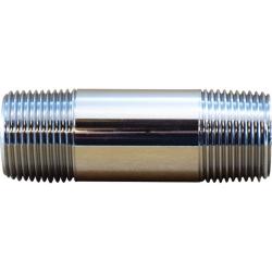41054 - 3/8 in x 3/8 in Lead-Free Brass Pipe Nipple, MPT Both Ends, 10 in Length