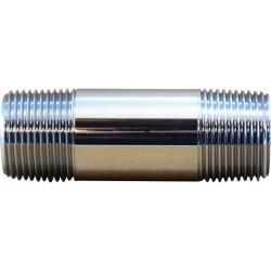 41067 - 1/2 in x 1/2 in Male Threaded Lead-Free Brass Pipe Nipple, 4-1/2 in Long