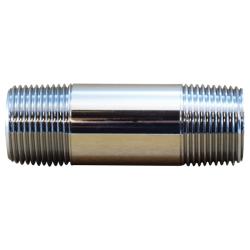 41080 - 3/4 in MPT Lead-Free Brass Chrome-Plated Nipple Fitting