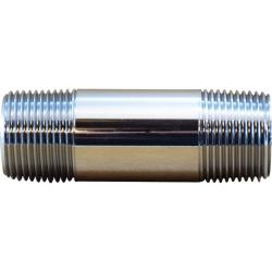 41086LF - 3/4 in MPT x 3/4 in MPT Brass Pipe Nipple, 4 in Length